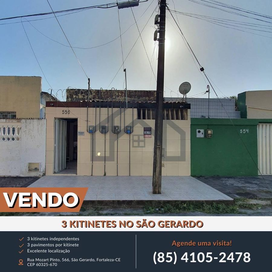 VENDO KITINETES LOCALIZADOS NO BAIRRO MONTE CASTELO - Apartamento em Monte Castelo, Fortaleza - à venda - HABITAT CAUCAIA IMÓVEIS LTDA