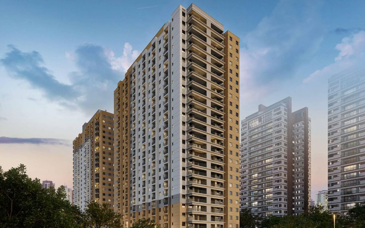 Parque das Nações Condomínio Laguna | Construtora Cury | 37 metros | 02 dormitórios | varanda | sem vaga