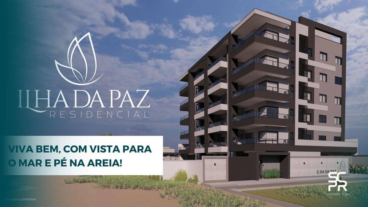 Residencial Ilha da Paz Apartamento com vista para o mar, com 3 dormitórios sendo 1 suíte - Ultimas unidades - Apartamento em Pontal, Itapoá - à venda - Itapoá Imóveis Ltda