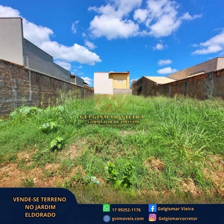 🏡 VENDE-SE TERRENO NO JARDIM ELDORADO - BEBEDOURO - SP 🏡 - Lote/Terreno em Parque Residencial Eldorado, Bebedouro - à venda - Gelgismar Vieira
