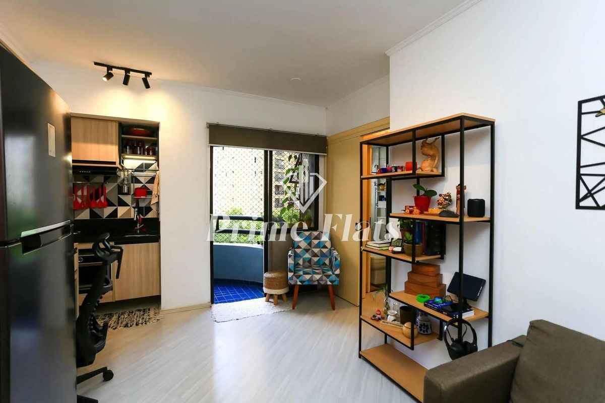 Apartamento disponível para venda no Condomínio Griffes Residencial Service, com 31m², 1 dormitório e 1 vaga - Apartamento em Morumbi, São Paulo - à venda - Prime Flats Negócios Imobiliários