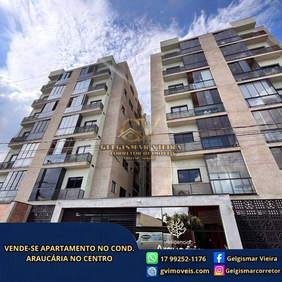 🏡 VENDE-SE APARTAMENTO NO COND. ARAUCÁRIA NO CENTRO - BEBEDOURO - SP 🏡 - Apartamento em Centro, Bebedouro - à venda - Gelgismar Vieira