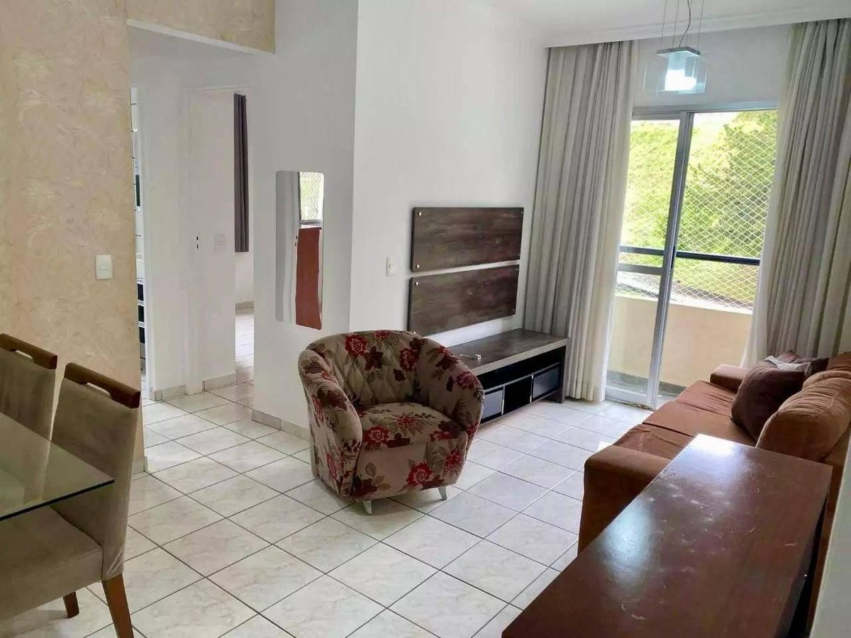 Apartamento para LOCAÇÃO (MOBILIADO) 60m² - 2 dormitórios - 1 vaga de garagem - Nove de Julho - Jundiaí/SP - Apartamento em Anhangabaú, Jundiaí - para locação - Entry Imob