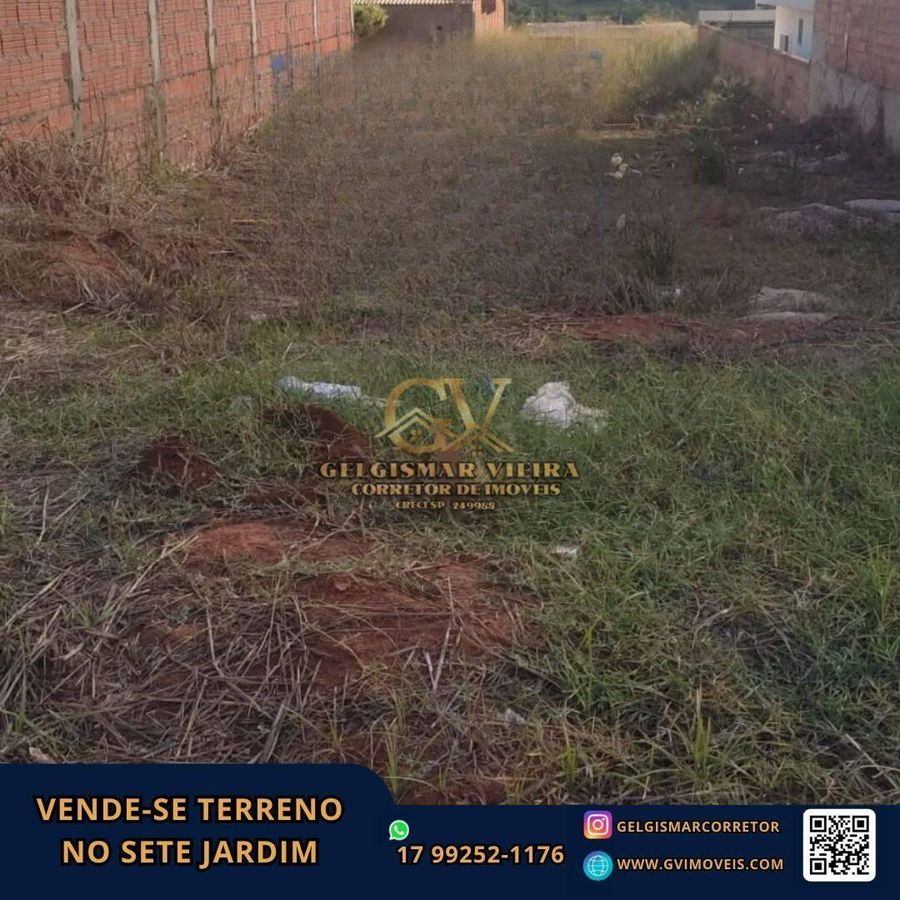 🏡 VENDE-SE TERRENO NO SETE JARDIM - BEBEDOURO - SP 🏡 - Lote/Terreno em Bebedouro - à venda - Gelgismar Vieira