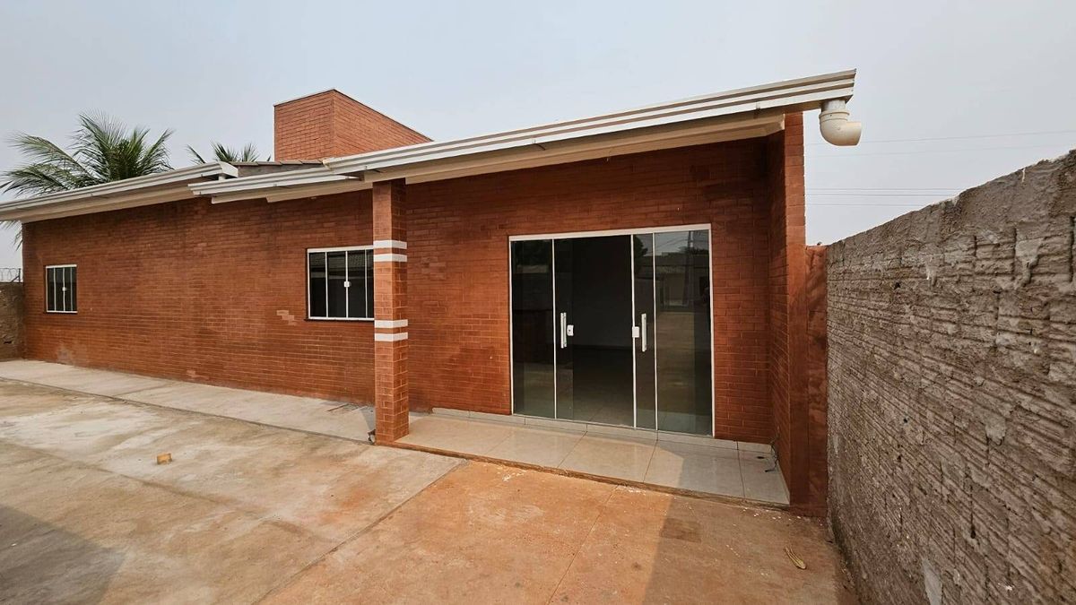 Casa em tijolo a vista, quartos grandes, proximo ao Machado - Casa em Parque Universitário, Sorriso - para locação - Aurora Imobiliária