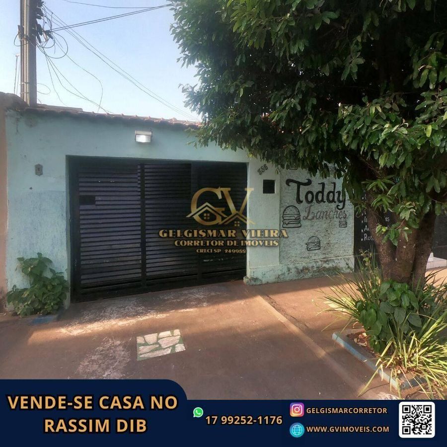 🏡 VENDE-SE CASA NO RES. RASSIM DIBE - BEBEDOURO - SP 🏡 - Casa em Residencial Rassim Dibe, Bebedouro - à venda - Gelgismar Vieira