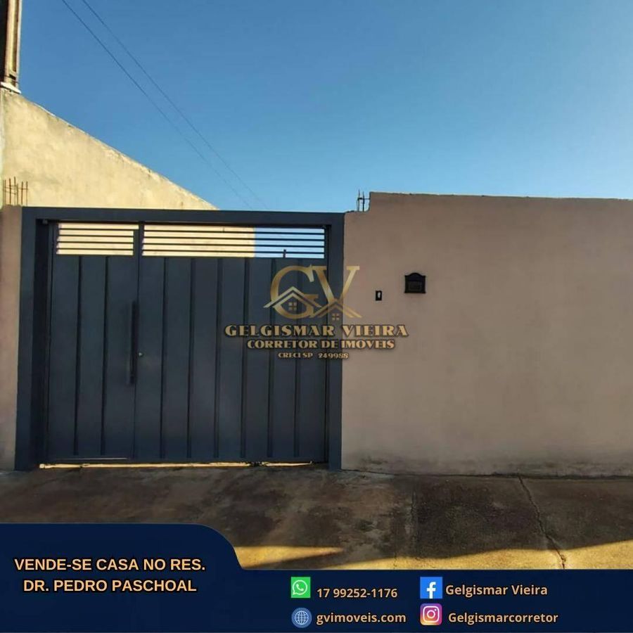 🏡 VENDE-SE CASA NO RES DR. PEDRO PASCHOAL - BEBEDOURO - SP 🏡 - Casa em Residencial Doutor Pedro Paschoal, Bebedouro - à venda - Gelgismar Vieira