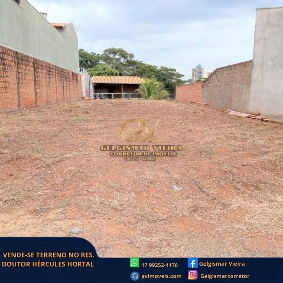 🏡VENDE-SE TERRENO NO RES. DR. HÉRCULES PEREIRA HORTAL - BEBEDOURO - SP 🏡 - Lote/Terreno em Residencial Doutor Hércules Pereira Hortal, Bebedouro - à venda - Gelgismar Vieira