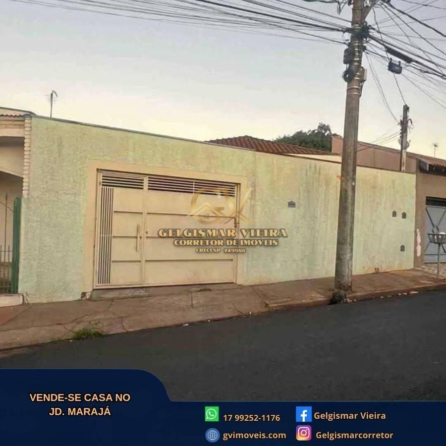 🏡 VENDE-SE CASA NO JARDIM MARAJÁ - BEBEDOURO - SP 🏡 - Casa em Jardim Marajá, Bebedouro - à venda - Gelgismar Vieira