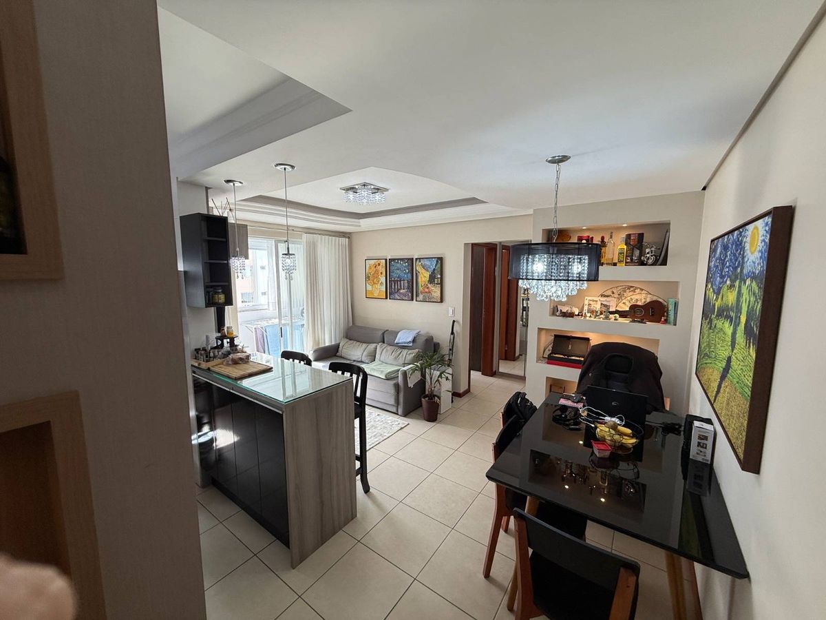 Apartamento a venda com 1 quarto, mobiliado, 48m², no bairro Fazenda do Max - Apartamento em Fazenda Santo Antônio, São José - à venda - Conceito Imóveis