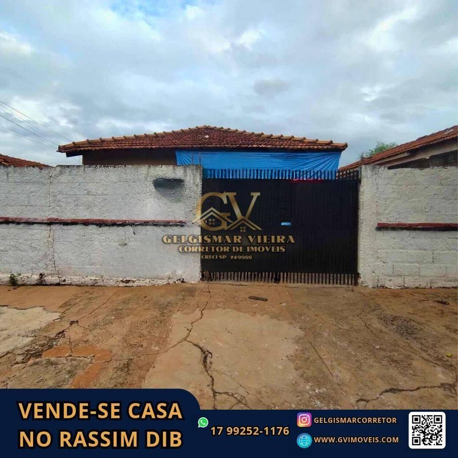 🏡 VENDE-SE CASA NO RASSIM DIB - BEBEDOURO - SP 🏡 - Casa em Residencial Rassim Dibe, Bebedouro - à venda - Gelgismar Vieira