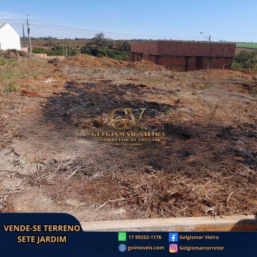 🏡 VENDE-SE TERRENO NO SETE JARDIM - BEBEDOURO - SP 🏡 - Lote/Terreno em Bebedouro - à venda - Gelgismar Vieira