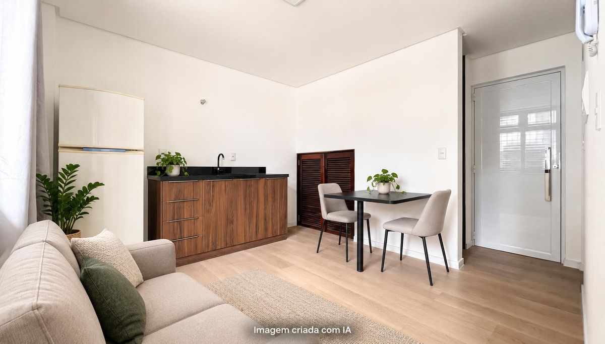 Apartamento com 1 Dormitório Semimobiliado no Victor Konder! - Apartamento em Victor Konder, Blumenau - para locação - CONCEITO IMOBILIARIA LTDA