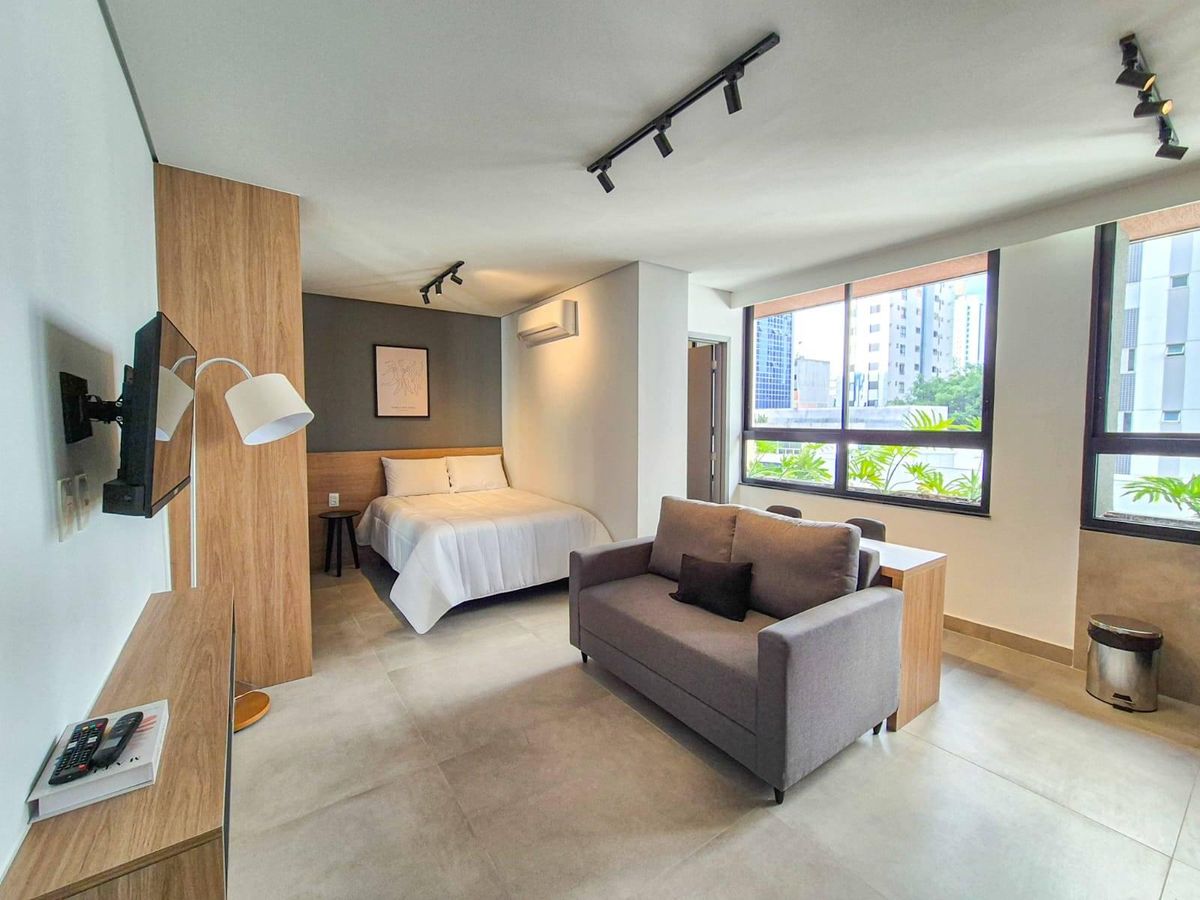 Apartamento Mobiliado com 1 quarto à venda, 26 m² - Lourdes - Belo Horizonte/MG - Flat/Loft/Estúdio em Lourdes, Belo Horizonte - à venda - FAI Consultoria de Imóveis Ltda