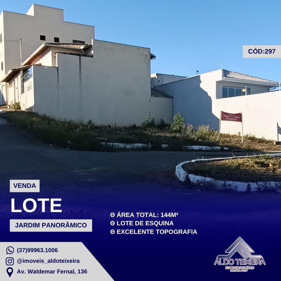 Lote/Terreno, Jardim Panorâmico - Oliveira - Lote/Terreno em Jardim Panorâmico, Oliveira - à venda - ALDO ANTÔNIO TEIXEIRA