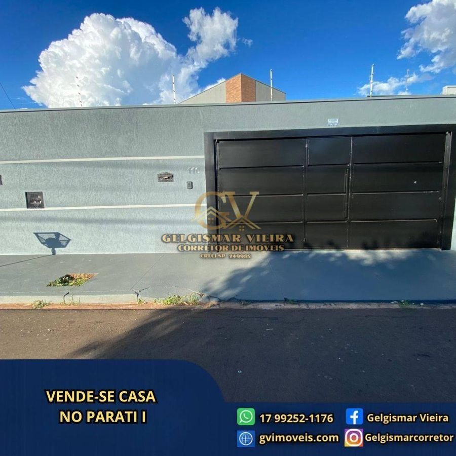 🏡 VENDE-SE CASA NO RES. PARATI I - BEBEDOURO - SP 🏡 - Casa em Residencial Parati, Bebedouro - à venda - Gelgismar Vieira