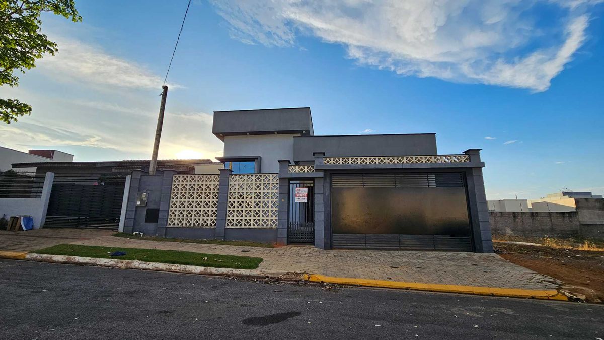 Casa nova com Escritório - 186m² - Santa Clara - Casa em Santa Clara, Sorriso - à venda - Aurora Imobiliária