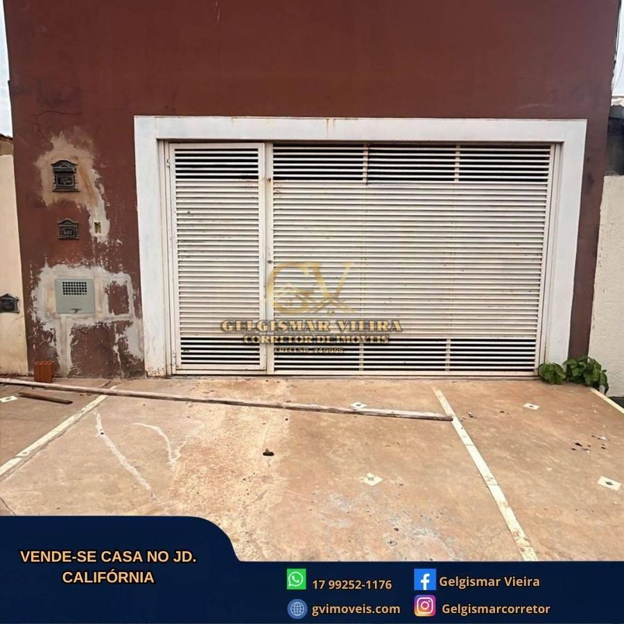 🏡 VENDE-SE CASA NO JD. CALIFÓRNIA - BEBEDOURO - SP 🏡 - Casa em Jardim Califórnia, Bebedouro - à venda - Gelgismar Vieira