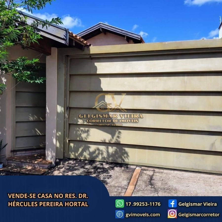 🏡 VENDE-SE CASA NO RES DOUTOR HÉRCULES PEREIRA HORTAL - BEBEDOURO - SP 🏡 - Casa em Residencial Doutor Hércules Pereira Hortal, Bebedouro - à venda - Gelgismar Vieira