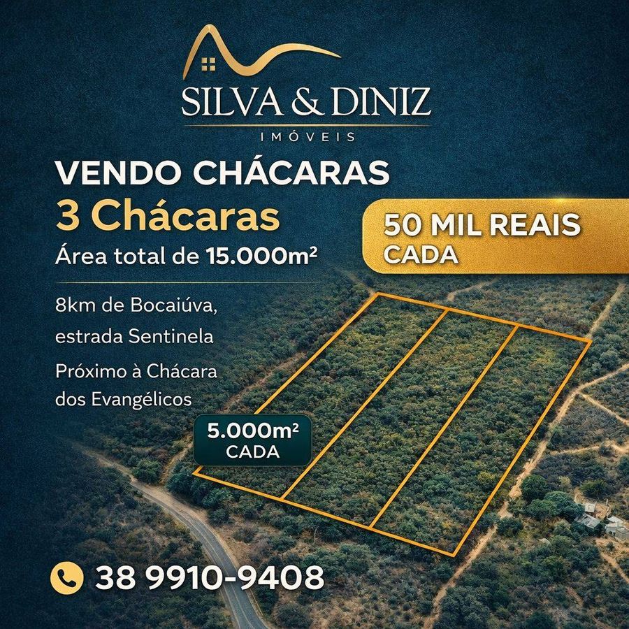 Chácaras - Terreno em Bocaiúva - à venda - SILVA & DINIZ IMOVEIS E ASSESSORIA LTDA