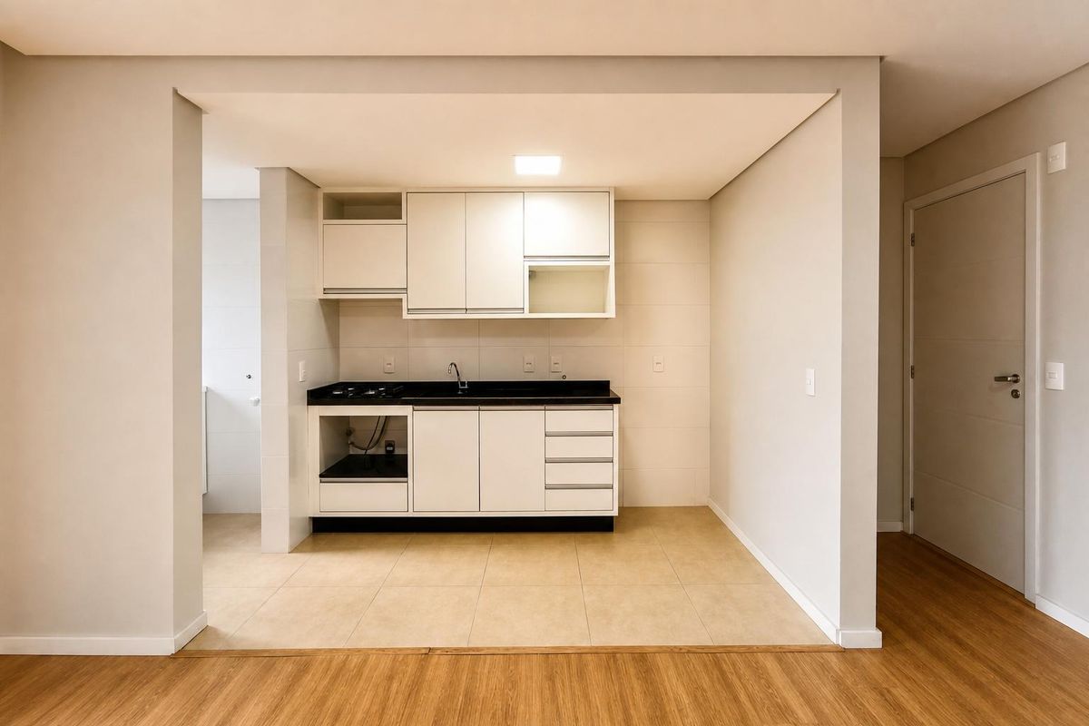 Apartamento Semimobiliado com elevador, 2 quartos, 1 suíte, Glória - Joinville - Apartamento com elevador em Glória, Joinville - para locação - IMOBILIARIA BORBA