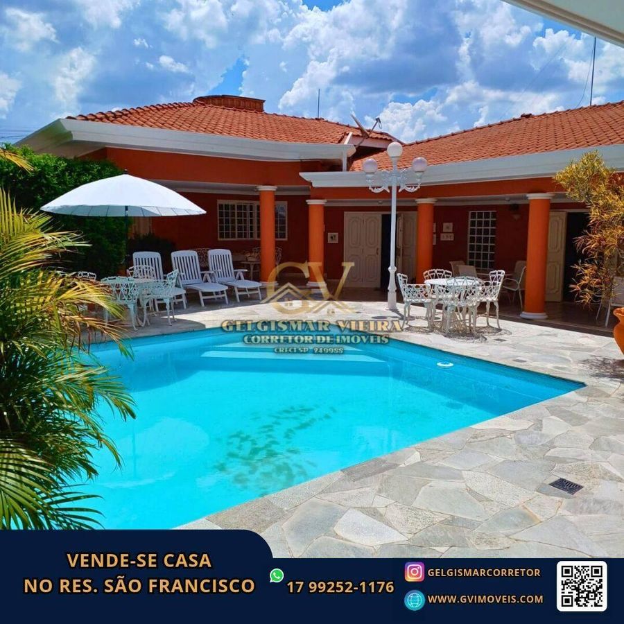 🏡 VENDE-SE CASA NO RES. SÃO FRANCISCO - BEBEDOURO - SP 🏡 - Residencial e Comercial em Residencial Franciscano, Bebedouro - à venda - Gelgismar Vieira