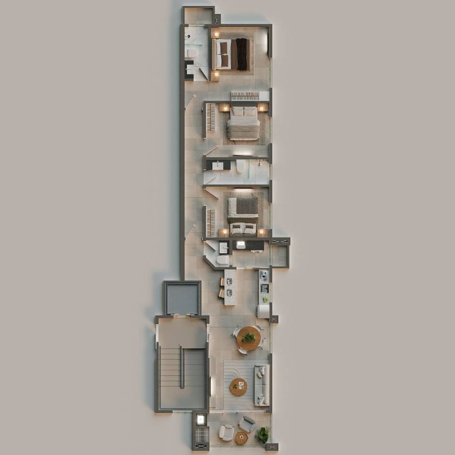 Apartamentos 3 Dormitorios - próximo ao mar -Tabuleiro Barra Velha- Mirage Residence -