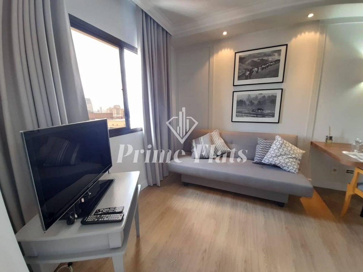 Flat mobiliado no The World Hotels disponível para locação, com 30m², 1 quarto e 1 vaga no Vila Olímpia - Flat em Vila Olímpia, São Paulo - para locação - Prime Flats Negócios Imobiliários