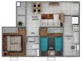 Planta baixa - Apartamento com 2 quartos, Jaraguá Esquerdo - Jaraguá do Sul - Apartamento em Jaraguá Esquerdo, Jaraguá do Sul - para locação e à venda - MAVIC IMÓVEIS