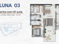 Planta baixa - Edifício Solar da Praia - Apartamento em Muquiçaba, Guarapari - à venda - Gilberto Pinheiro Developer Private Brokers