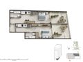 Planta baixa - Soul Rio Barata Ribeiro — studios com sky pool em Copacabana, de 33 a 66 m² - Flat/Loft/Estúdio em Copacabana, Rio de Janeiro - à venda - Souza’s Soluções Imobiliárias LTDA