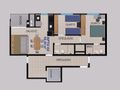 Planta baixa - Apartamento | Nova Brasília | 2 quartos (1 suítes) | 68 e 76m² - Apartamento em Nova Brasília, Jaraguá do Sul - à venda - MACROimoveis.com