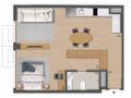 Planta baixa - Be.in.Rio Pompeu Loureiro — apartamentos e double suites em Copacabana, de 32 a 80 m² - Apartamento em Copacabana, Rio de Janeiro - Souza’s Soluções Imobiliárias LTDA