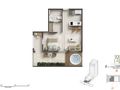 Planta baixa - Soul Rio Alberto de Campos — studios, mansarda e double studios em Ipanema, de 22 a 74 m² - Flat/Loft/Estúdio em Ipanema, Rio de Janeiro - à venda - Souza’s Soluções Imobiliárias LTDA