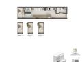 Planta baixa - Soul Rio Gago Coutinho — studios e gardens em Laranjeiras, de 32 a 69 m² - Flat/Loft/Estúdio em Laranjeiras, Rio de Janeiro - à venda - Souza’s Soluções Imobiliárias LTDA