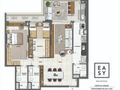 Planta baixa - Easy Botafogo — 2 quartos a 3 suítes, de 95 a 257 m² - Apartamento em Botafogo, Rio de Janeiro - à venda - Souza’s Soluções Imobiliárias LTDA