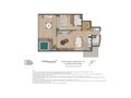 Planta baixa - Be.in.Rio Praia Ipanema — studio de 44 m² a uma quadra da praia - Flat/Loft/Estúdio em Ipanema, Rio de Janeiro - à venda - Souza’s Soluções Imobiliárias LTDA