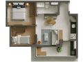 Planta baixa - Alves Pinheiros - Apartamentos de 1 e 2 Quartos - Apartamento em Pinheiros, São Paulo - à venda - Bem Imóvel
