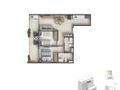 Planta baixa - Soul Rio Gago Coutinho — studios e gardens em Laranjeiras, de 32 a 69 m² - Flat/Loft/Estúdio em Laranjeiras, Rio de Janeiro - à venda - Souza’s Soluções Imobiliárias LTDA