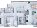 Planta baixa - Apartamento pronto para morar no Condomínio Lisboa, 03 quartos em Itapoá SC - Apartamento em Rainha do Mar, Itapoá - à venda - SBGLOBAL Imobiliária