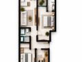 Planta baixa - Apartamento novo com 1 dormitório e 2 dormitórios sendo 1 suíte bairro Rio Pequeno em Camboriú SC - Apartamento em Rio Pequeno, Camboriú - à venda - Ilaini Imóveis