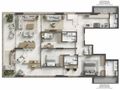 Planta baixa - 786 Prudente — 3 suítes de 167 m² em Ipanema, duas unidades por andar - Apartamento em Ipanema, Rio de Janeiro - Souza’s Soluções Imobiliárias LTDA
