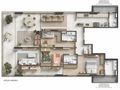 Planta baixa - 786 Prudente — 3 suítes de 167 m² em Ipanema, duas unidades por andar - Apartamento em Ipanema, Rio de Janeiro - Souza’s Soluções Imobiliárias LTDA