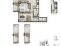 Planta baixa - Soul Rio Gago Coutinho — studios e gardens em Laranjeiras, de 32 a 69 m² - Flat/Loft/Estúdio em Laranjeiras, Rio de Janeiro - à venda - Souza’s Soluções Imobiliárias LTDA