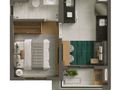 Planta baixa - Alves Pinheiros - Apartamentos de 1 e 2 Quartos - Apartamento em Pinheiros, São Paulo - à venda - Bem Imóvel
