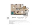 Planta baixa - Be.in.Rio Praia Ipanema — studio de 44 m² a uma quadra da praia - Flat/Loft/Estúdio em Ipanema, Rio de Janeiro - à venda - Souza’s Soluções Imobiliárias LTDA