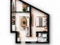 Planta baixa - Apartamento novo com 1 dormitório e 2 dormitórios sendo 1 suíte bairro Rio Pequeno em Camboriú SC - Apartamento em Rio Pequeno, Camboriú - à venda - Ilaini Imóveis