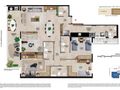 Planta baixa - Apartamento Botafogo - 131m² com Sala Ampliada, 3 Suítes (Reversível para 4) e 2 Vagas - Apartamento em Botafogo, Rio de Janeiro - à venda - Souza’s Soluções Imobiliárias LTDA