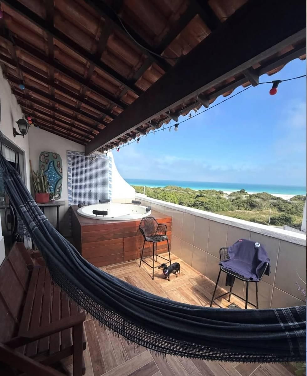 Cobertura duplex com hidromassagem e de frente para o pôr do sol. - Cobertura em Praia Grande, Arraial do Cabo - à venda - Imobiliaria Praiana do Cabo LTDA ME