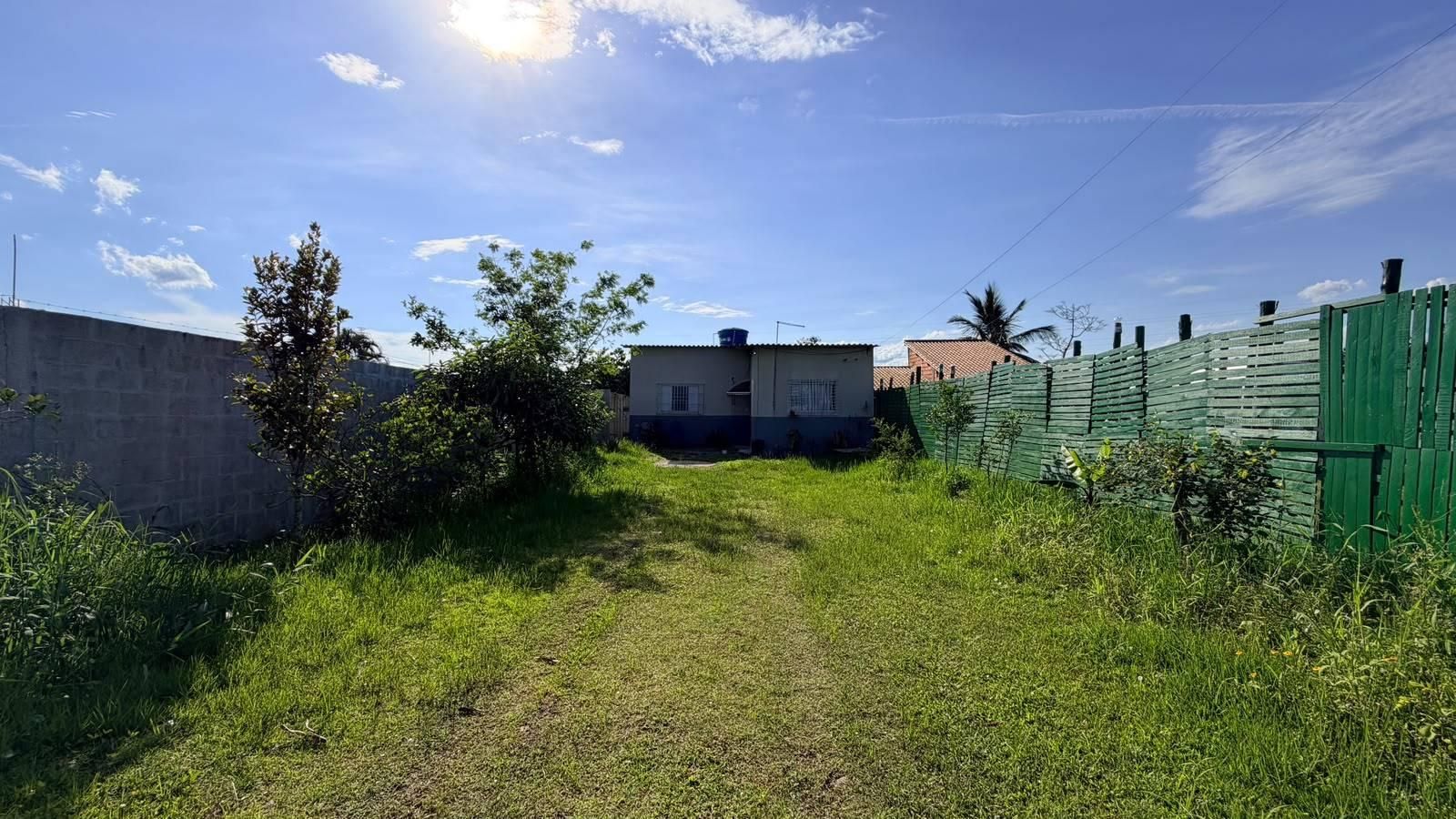 Corredor de jardim na frente de casa com vegetação ao redor